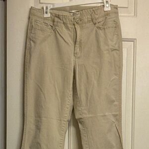 L.L. Bean Women's Straight Leg Jeans in Beige